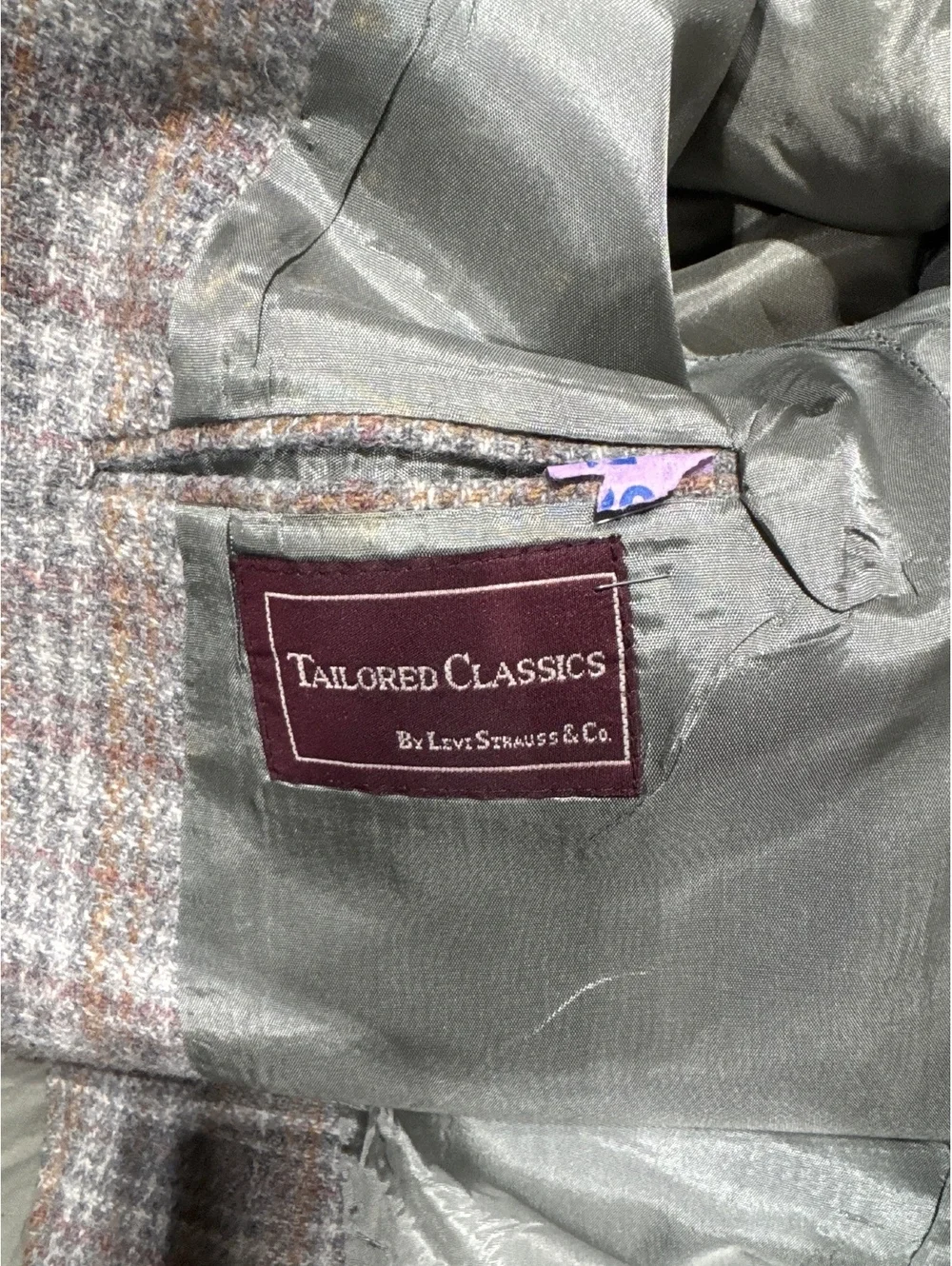 Vintage Tailored Classics Men's 100% Wool Blazer Jacket by Levi Strauss & Co.